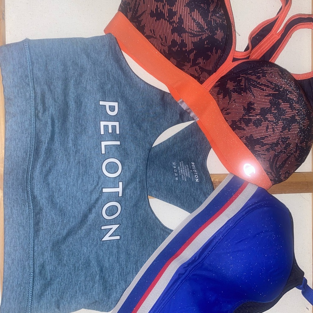 3 Bundle Set | Peloton | Two Champion Sports Bras | All Sizes are Small